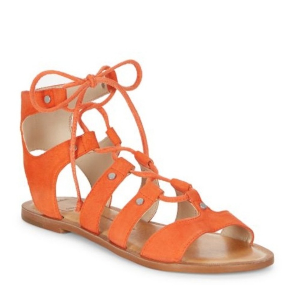 New Dolce Vita Leather Jasmyn Gladiator Sandals - Picture 2 of 6